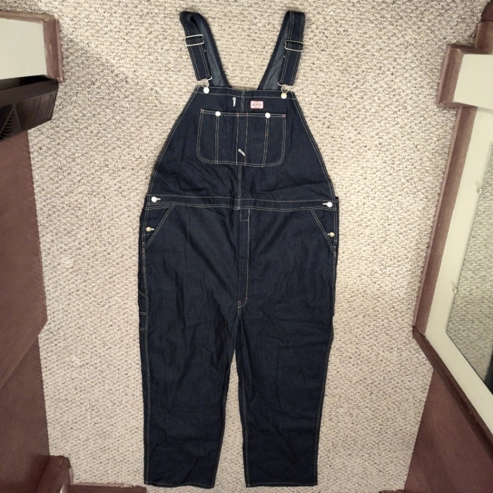 DICKIES Classic Bib Overalls - 50x32 Rinsed Indigo Blue